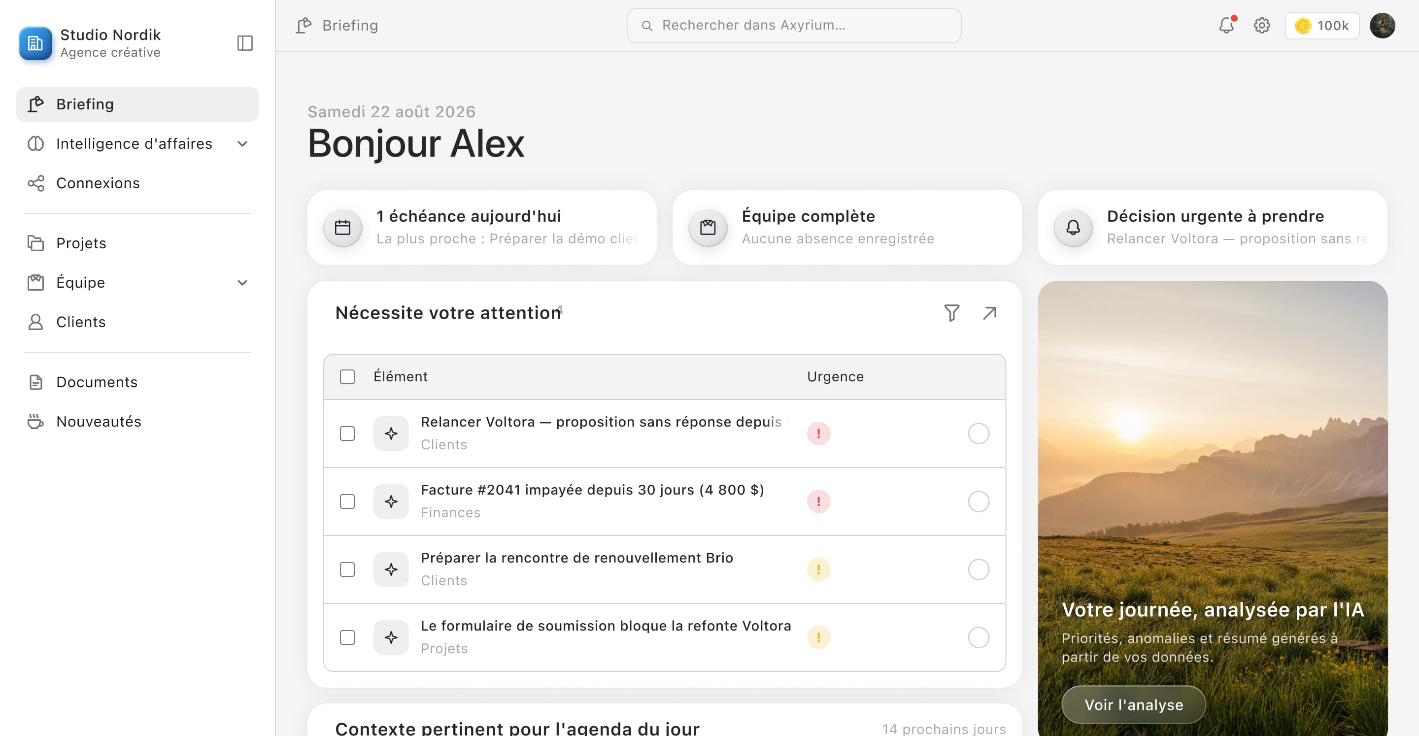 Interface Axyrium
